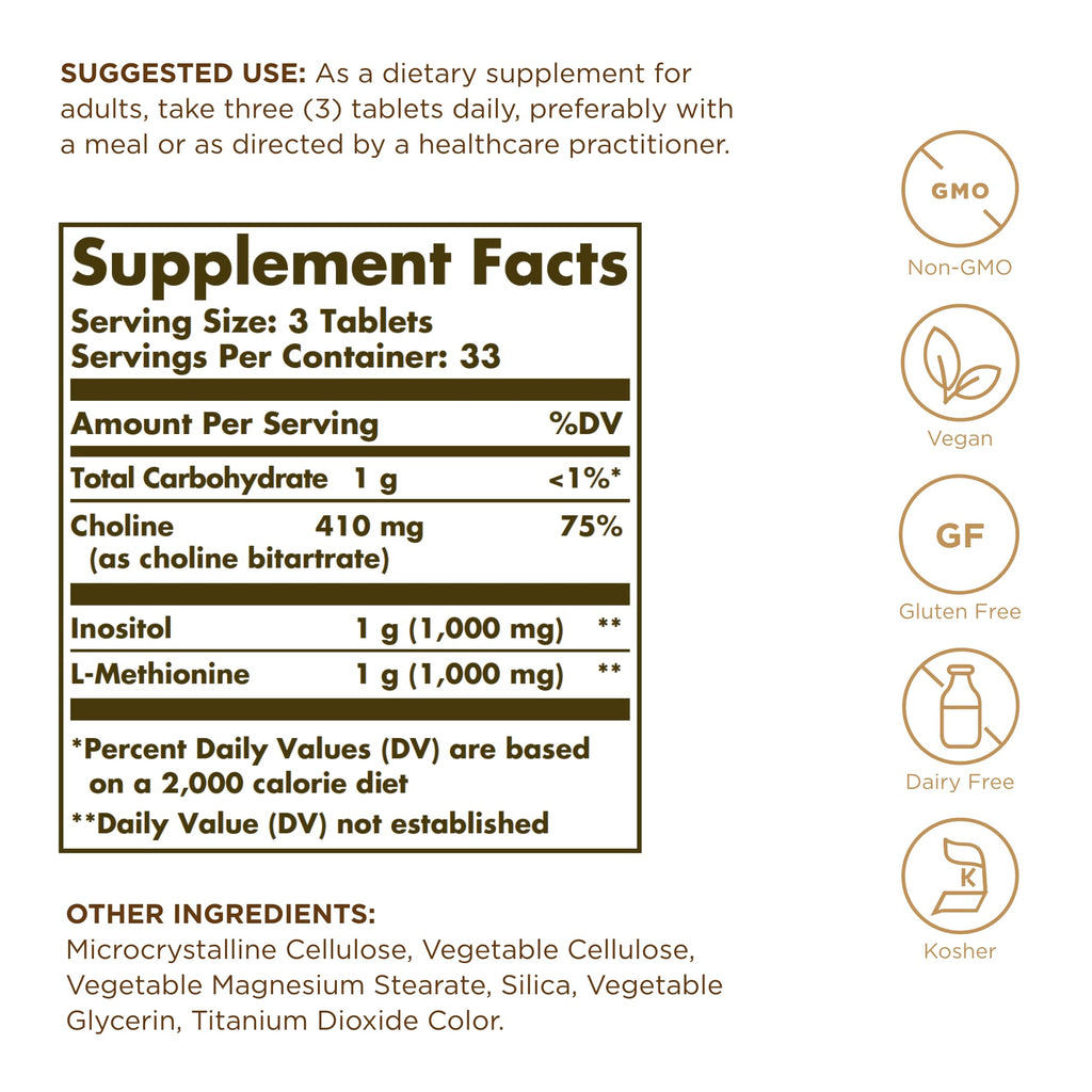 Solgar Lipotropic Factors - 100 Tablets - image 2