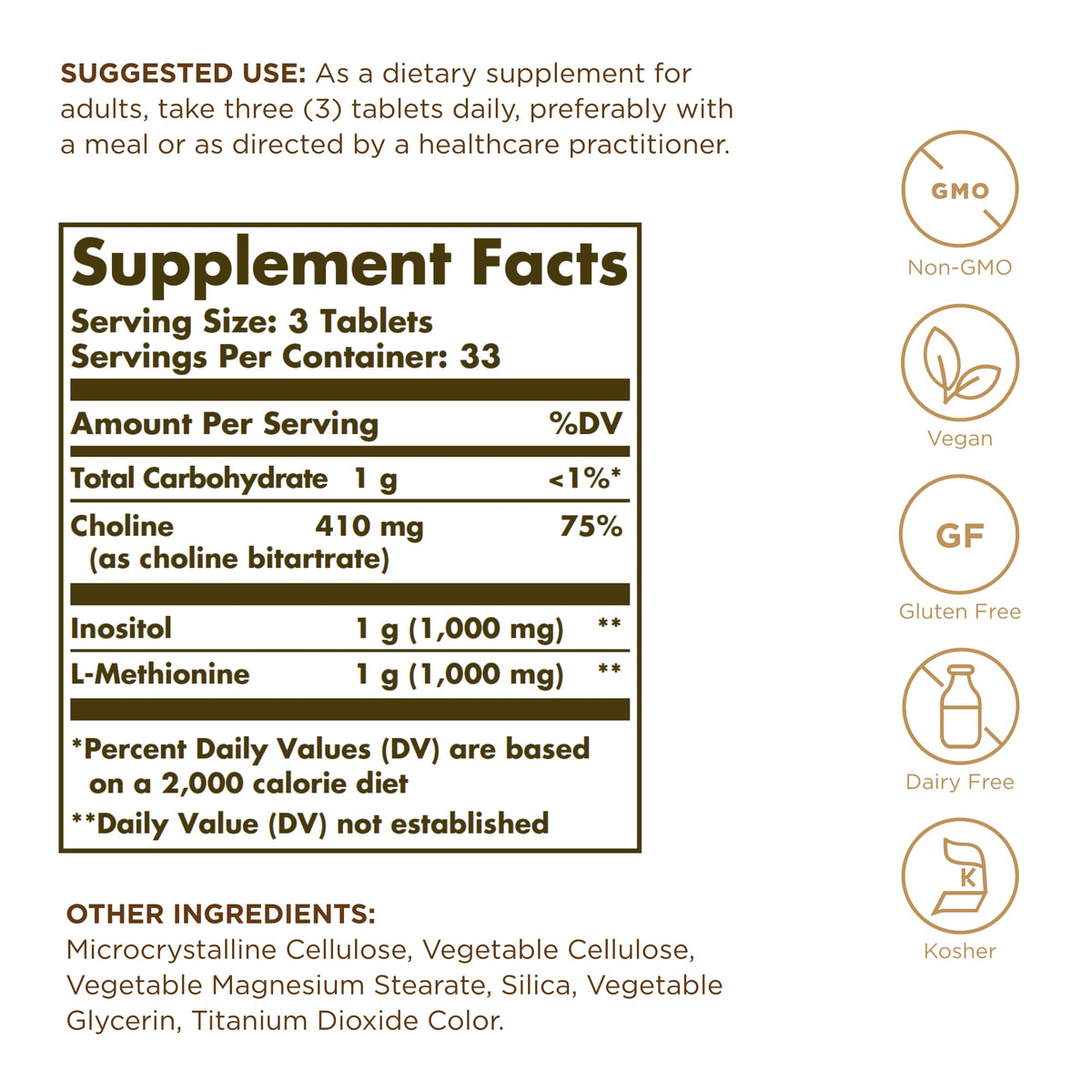 Solgar Lipotropic Factors - 100 Tablets - image 2