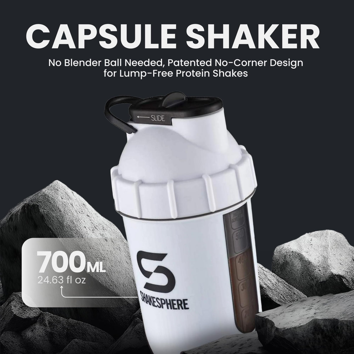 SHAKESPHERE Tumbler View 24oz Shaker