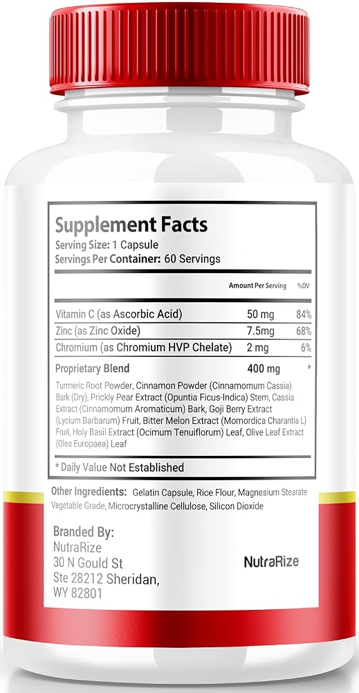 NutraRize Gluconix Blood Support Formula - 300 Capsules - image 2