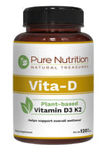 Pure Nutrition Vitamin D3 K2 Supplement - 120 Tablets