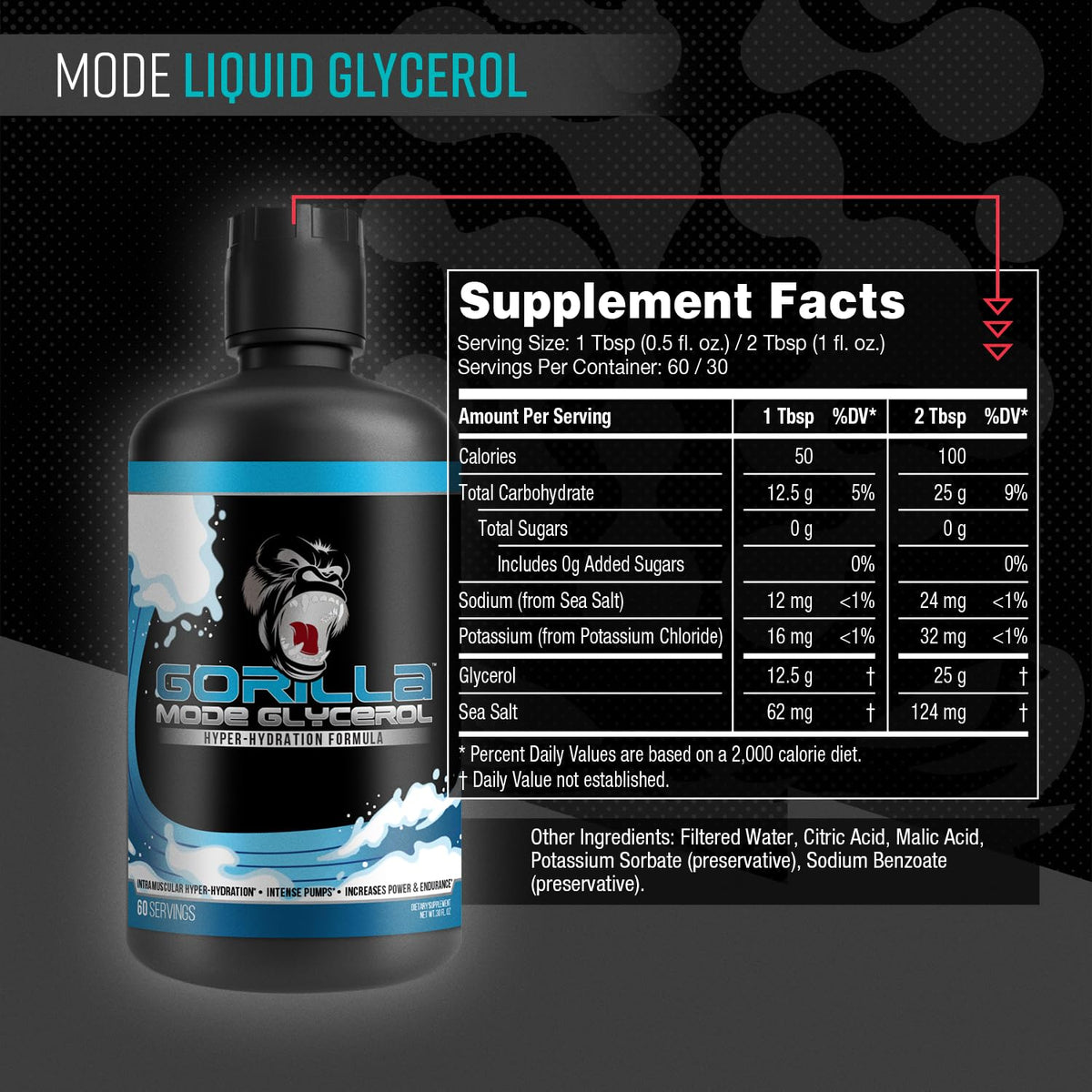 Gorilla Mind Liquid Glycerol Pre-Workout - 33 FL OZ - image 2