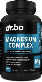 DR. BO Magnesium Complex Supplement 500mg - 120 Capsules