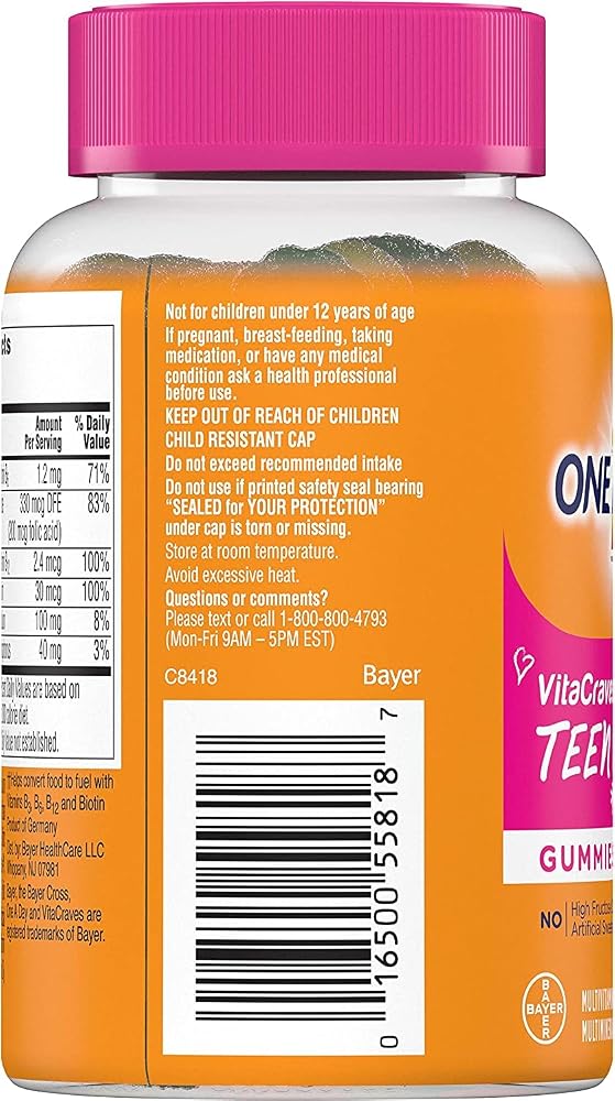 One A Day Teen for Her VitaCraves Multivitamin - 60 Gummies - image 4