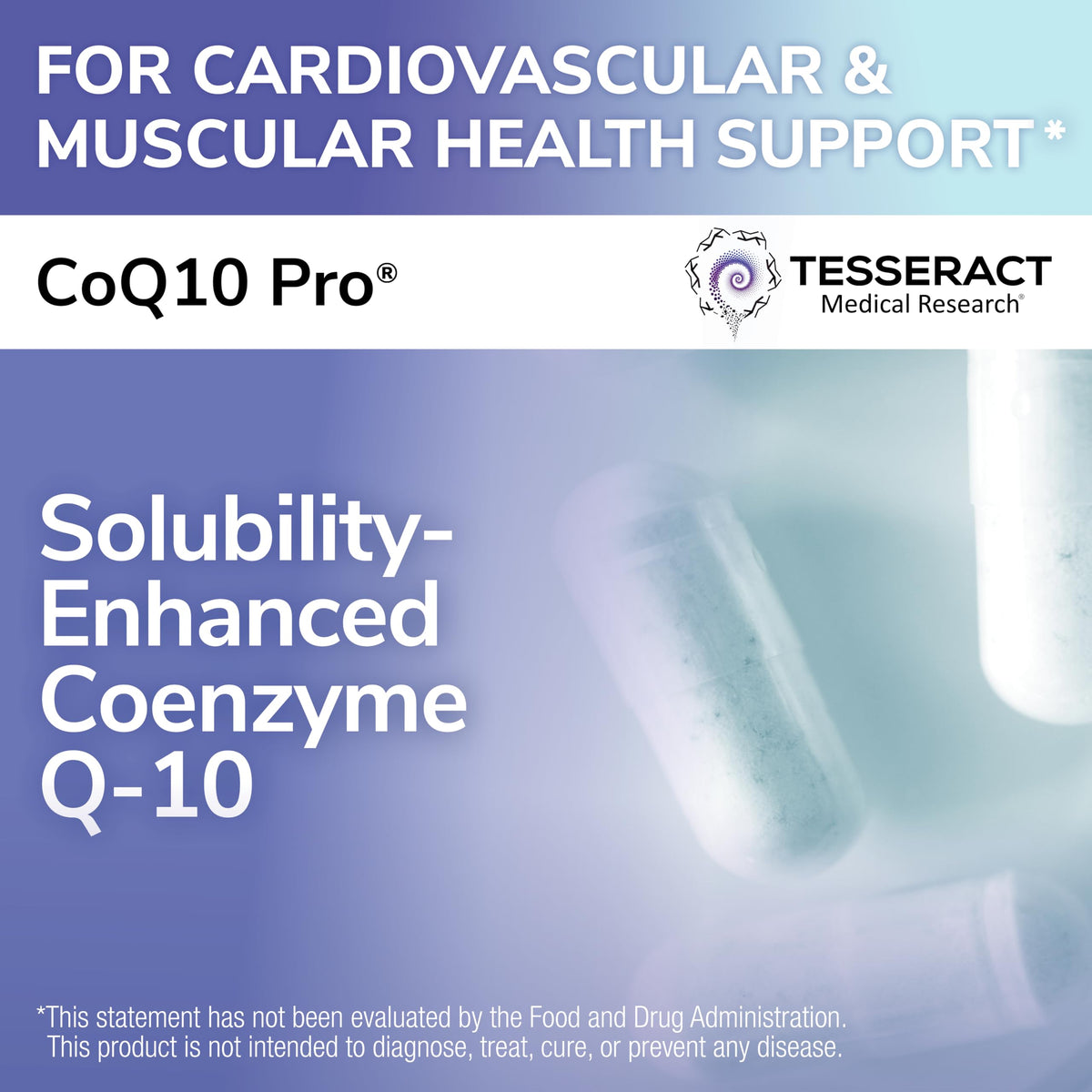 Tesseract CoQ10 Pro Supplement 300mg - 60 Capsules - image 2