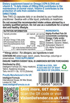 Intelligent Formula Vision Defender Omega-3 Fish Oil - 60 Softgels - image 6