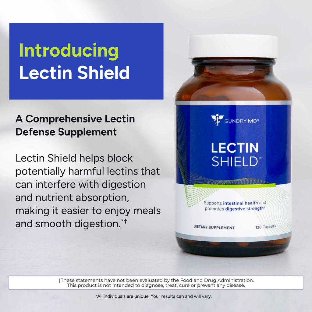 Gundry MD Lectin Shield Gut Health & Digestion Supplement - 120 Capsules - image 2