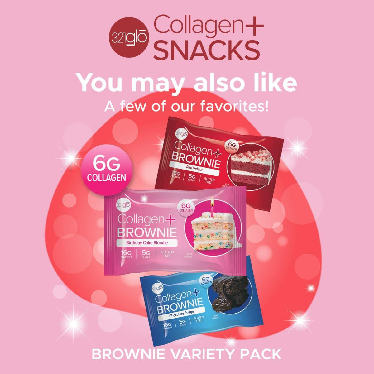 321glō 321glo Collagen Protein Brownie