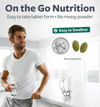 Healths Harmony USDA Organic Greens Powder Convenient Pills