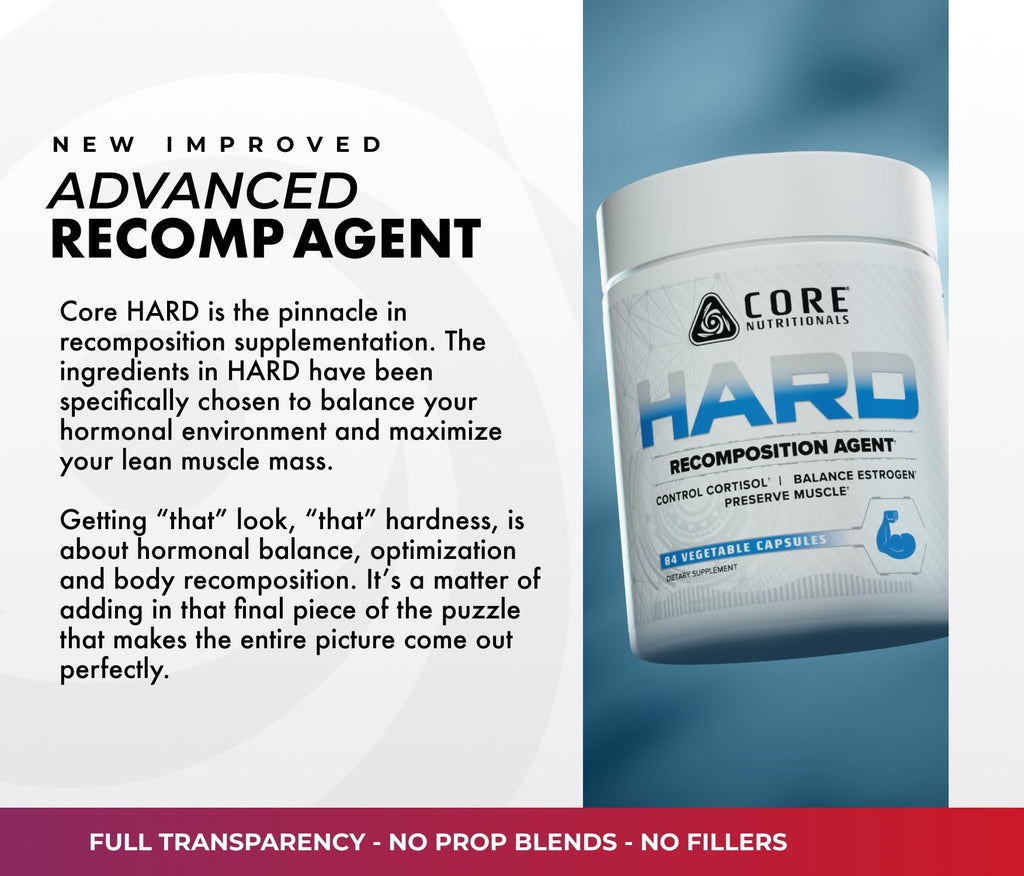 Core Nutritionals Hard Recomposition Hormone Support - 84 Capsules - image 4
