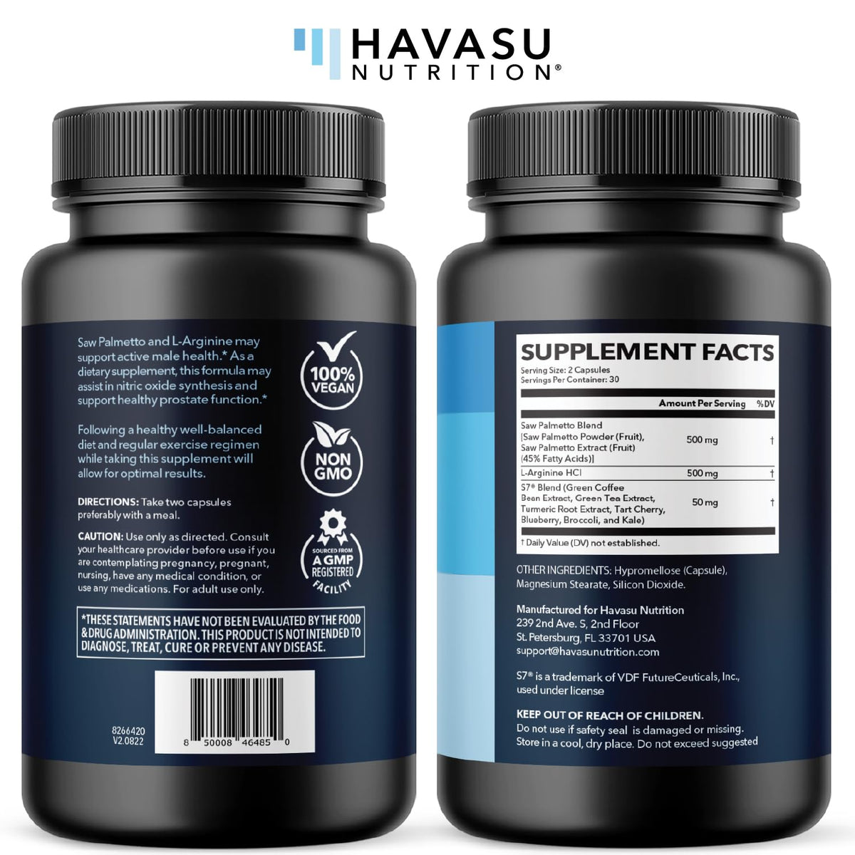 Havasu Nutrition Saw Palmetto & L-Arginine for Men's Health - 60 Capsules - image 9