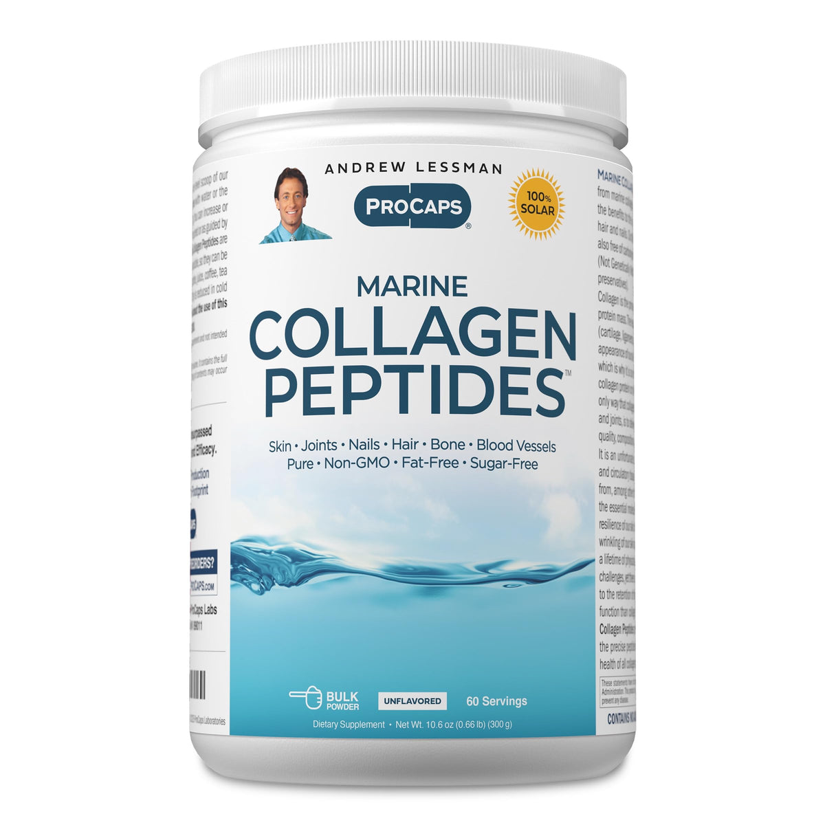 ANDREW LESSMAN Marine Collagen Peptides Servings - Supports Radiant