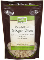 NOW Foods Crystallized Ginger Dices - 1 lb