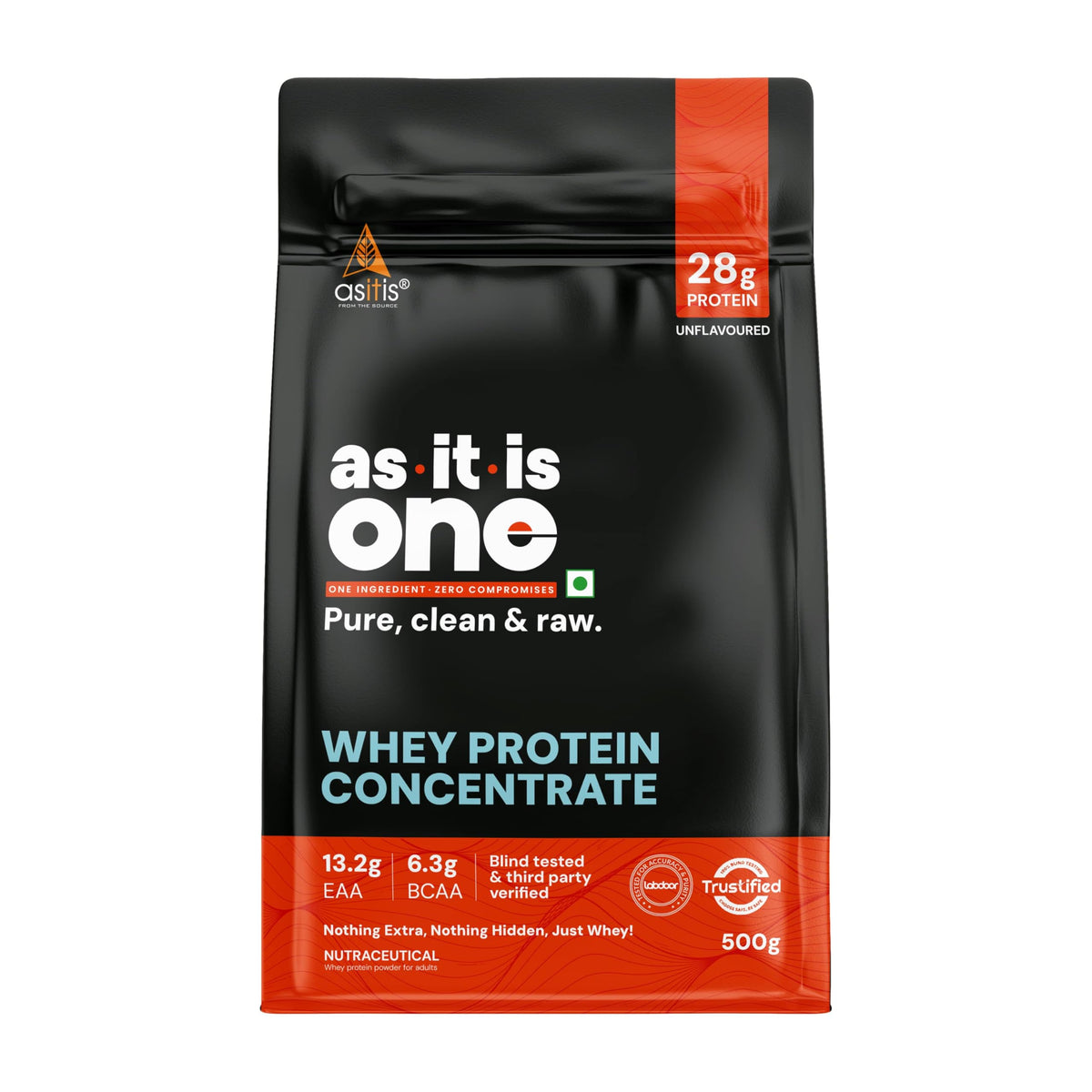 Asitis Nutrition Whey Protein Concentrate 80% Unflavoured - 500g