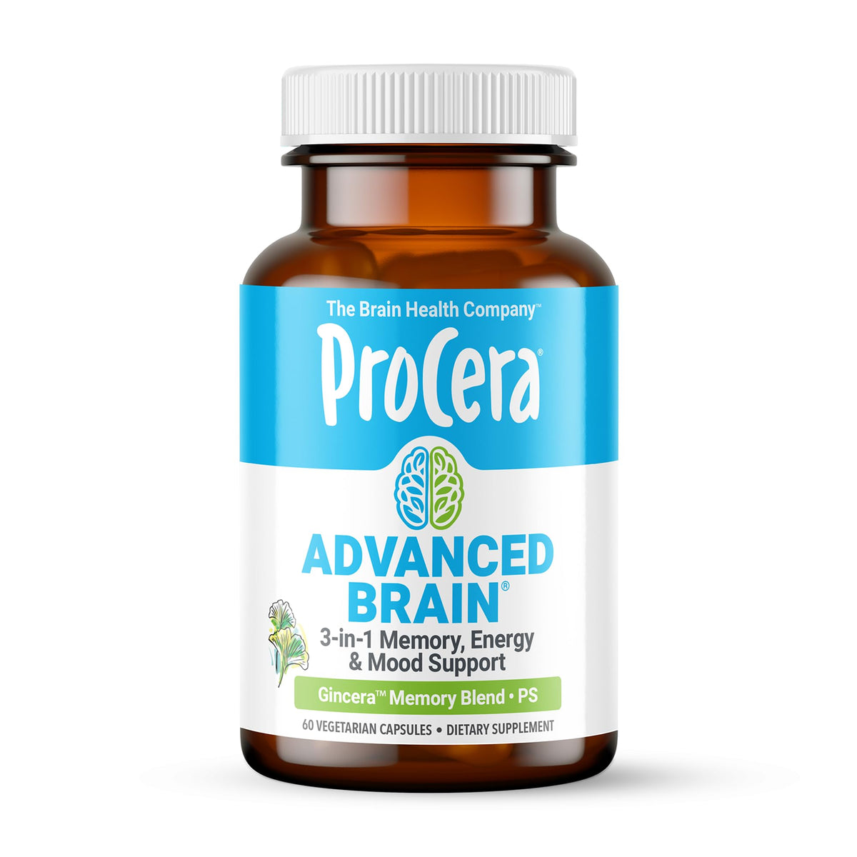 Procera Advanced Brain Supplement for Memory & Focus - 60 Capsules