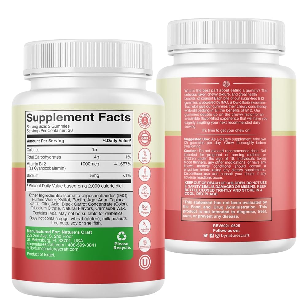 Natures Craft Vitamin B12 Gummies for Adults