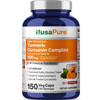 NusaPure Turmeric Curcumin Complex 150 mg - 150 Vegetarian Capsules