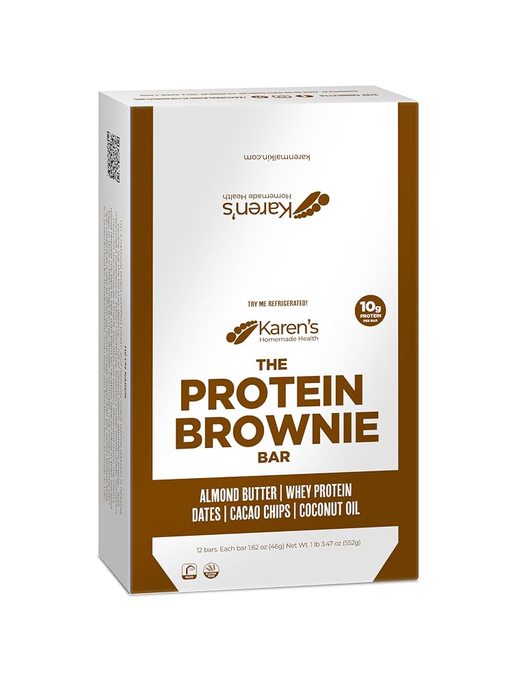 Karen's Homemade Health Protein Brownie Bar Dark Chocolate - 12 Bars - image 5