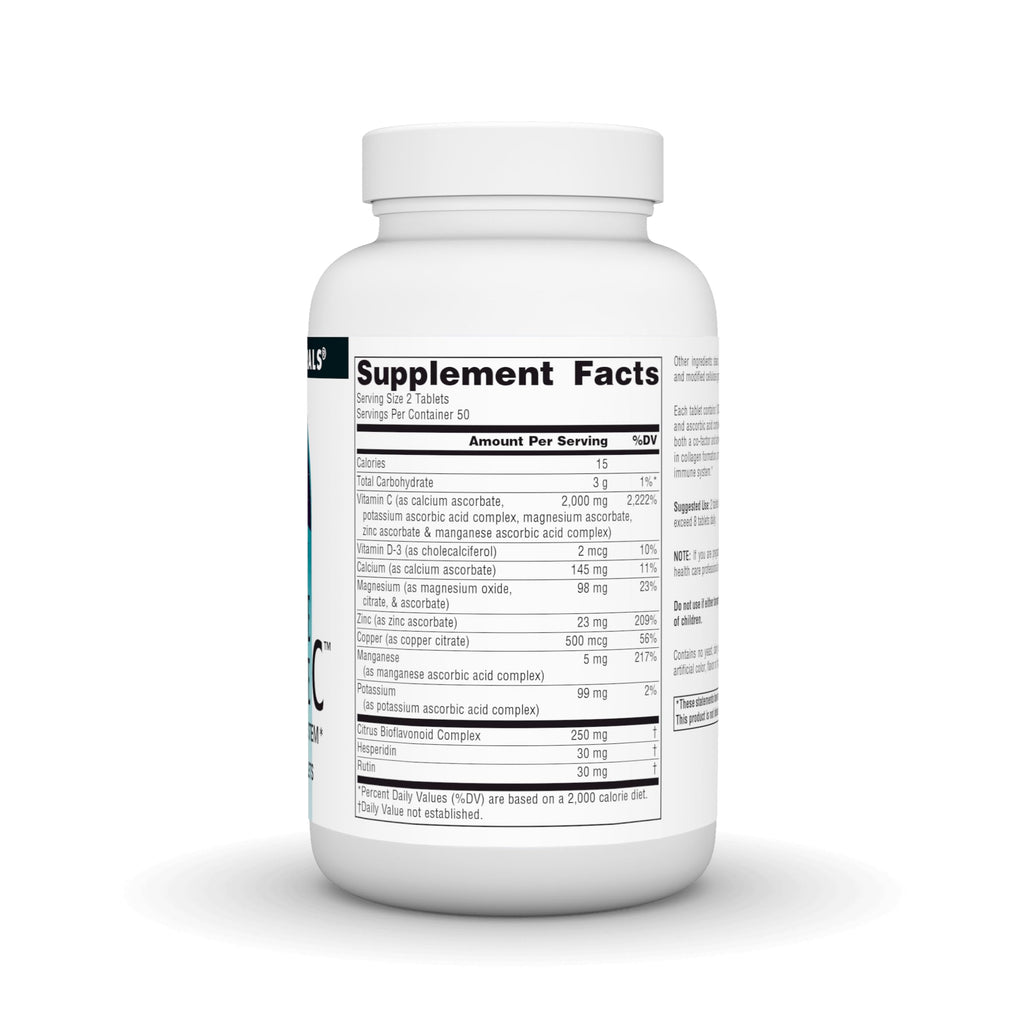 Source Naturals Ultimate Ascorbate Vitamin C 1000mg - 100 Tablets - image 3