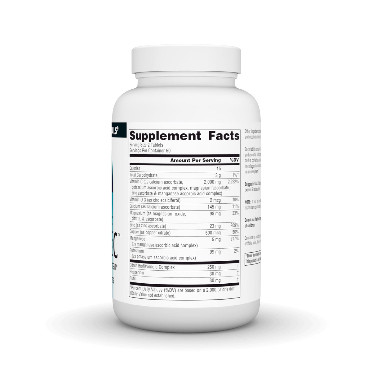 Source Naturals Ultimate Ascorbate Vitamin C 1000mg - 100 Tablets - image 3