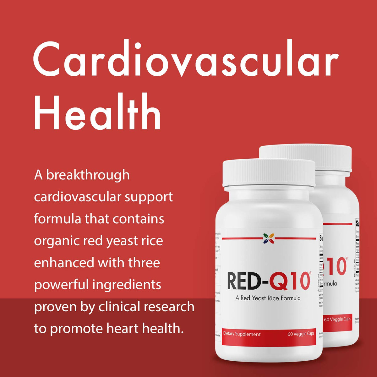 Stop Aging Now RED-Q10 Organic Red Yeast Rice with CoQ10 - image 2
