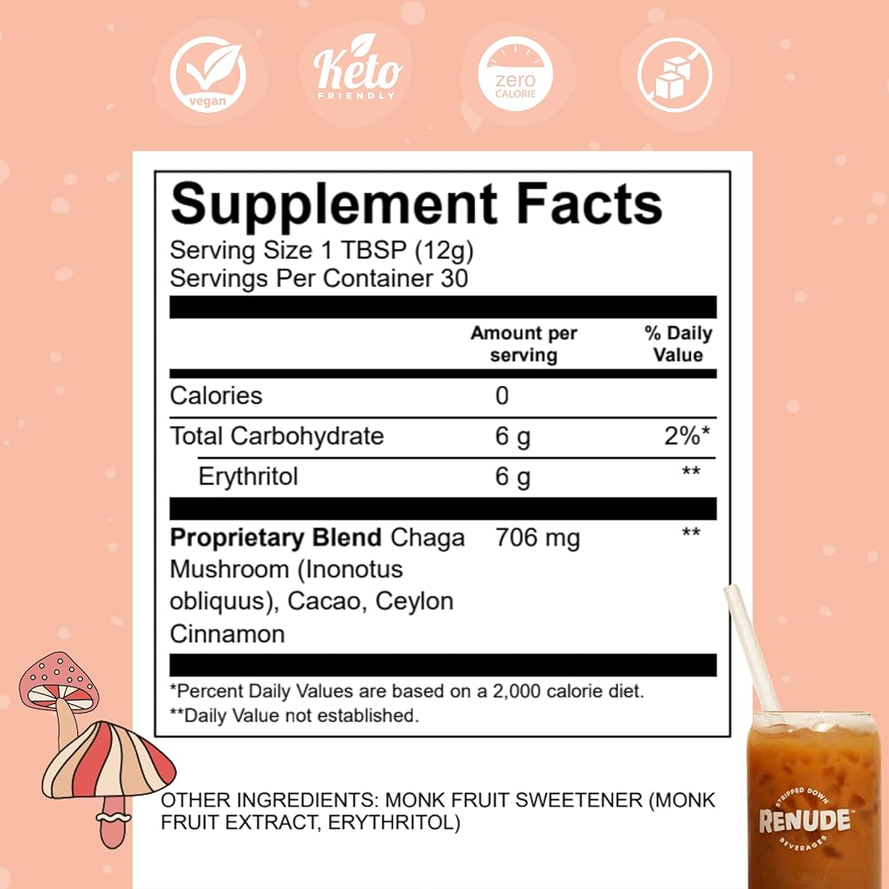 Renude Chagaccino - Wild-Foraged Chaga Mushroom Coffee - Adaptogen