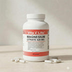Vita4Life Magnesium Citrate 420mg High Absorption - 240 Capsules - image 2