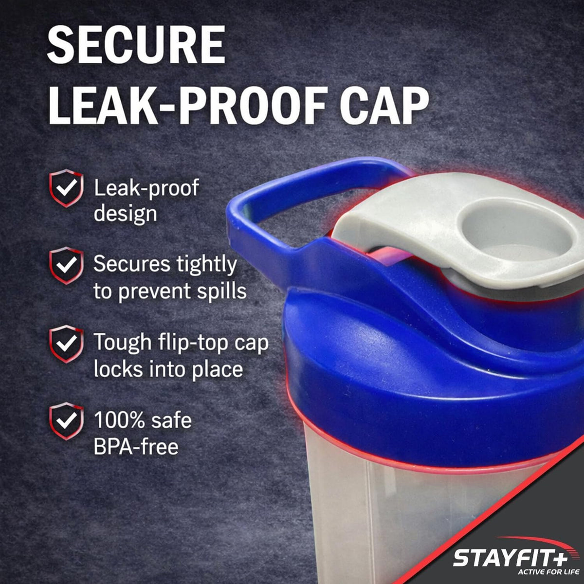 Stayfit Classic Loop Top Protein Shaker Bottle
