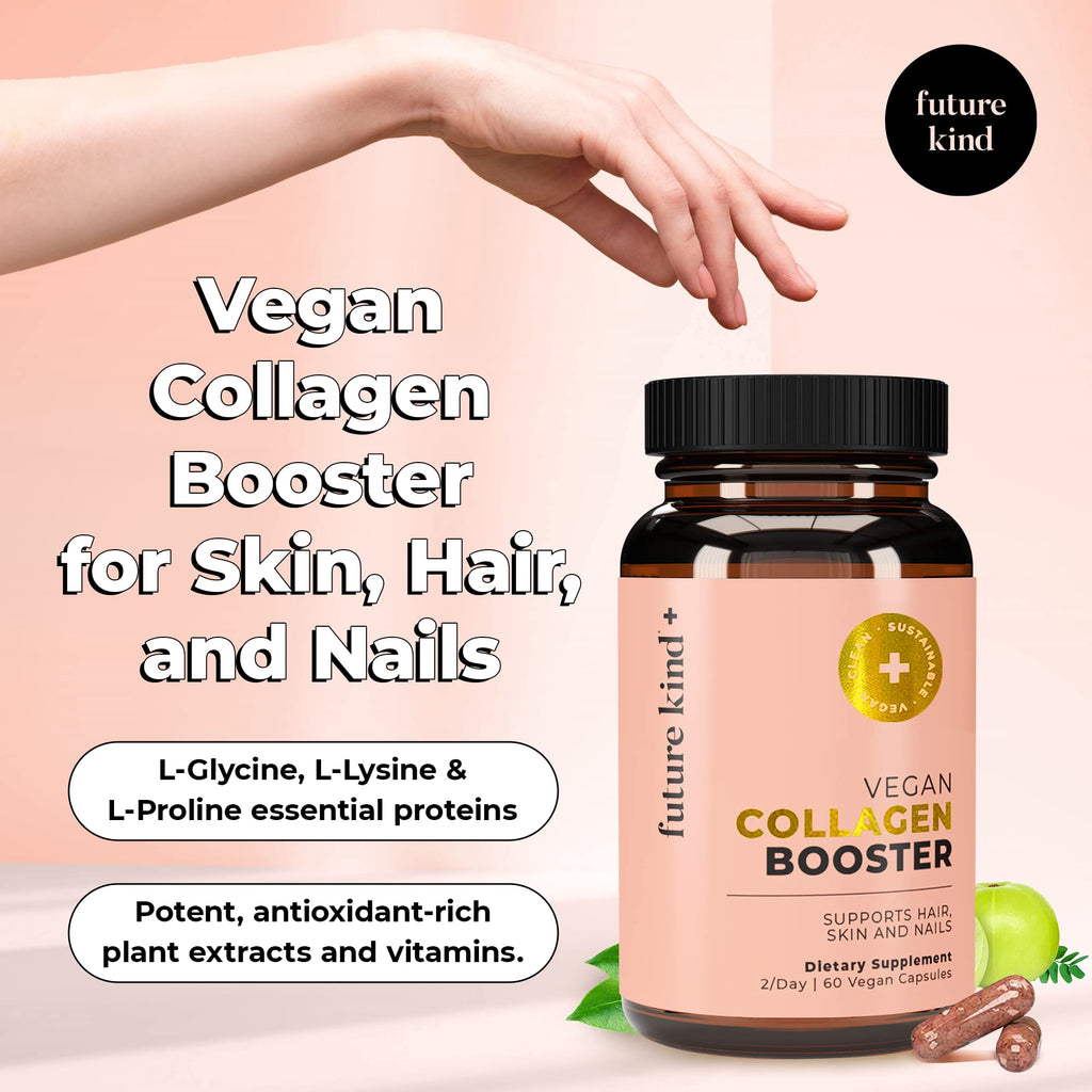 Future Kind Vegan Collagen Booster with Biotin & Vitamin C - 60 Capsules - image 2