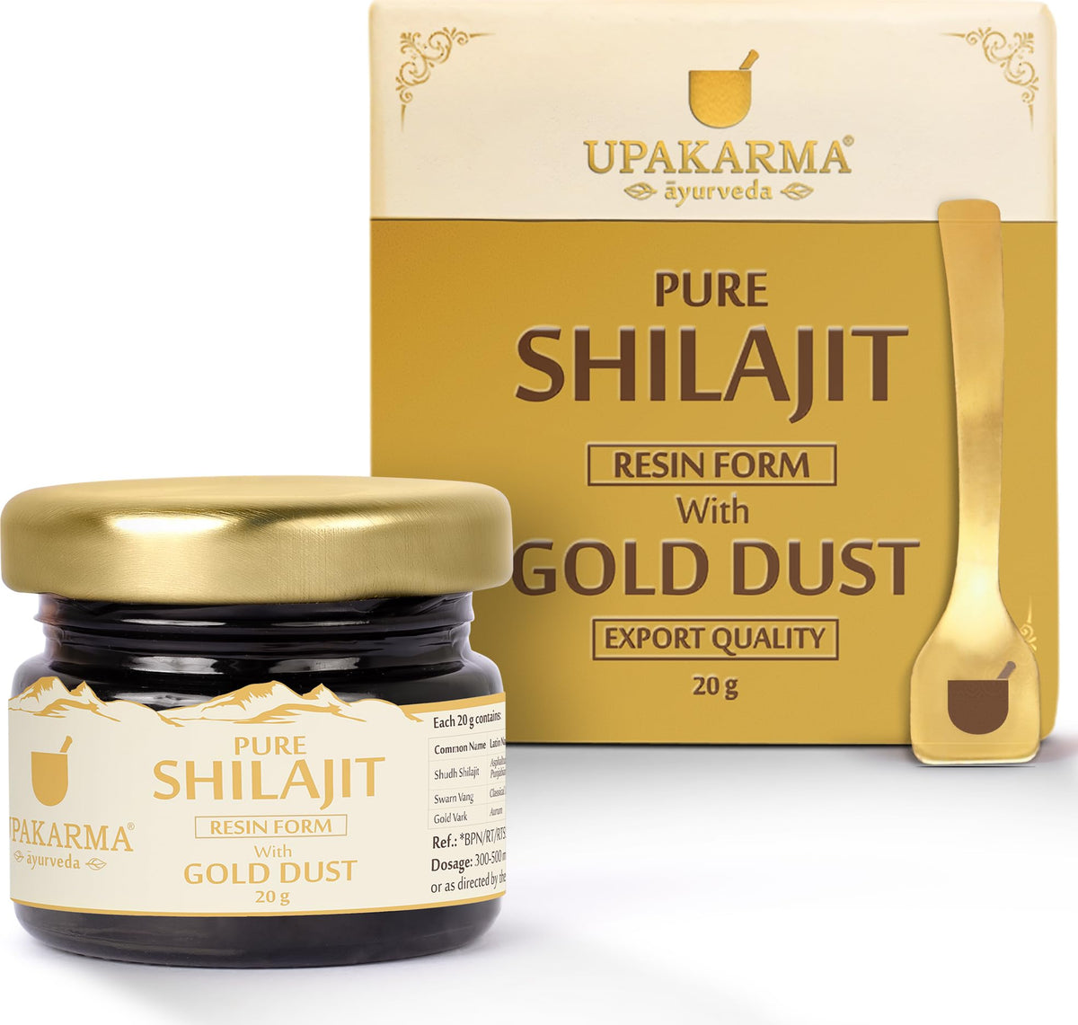 Upakarma Ayurveda Pure Soft Shilajit Resin - 20 Grams