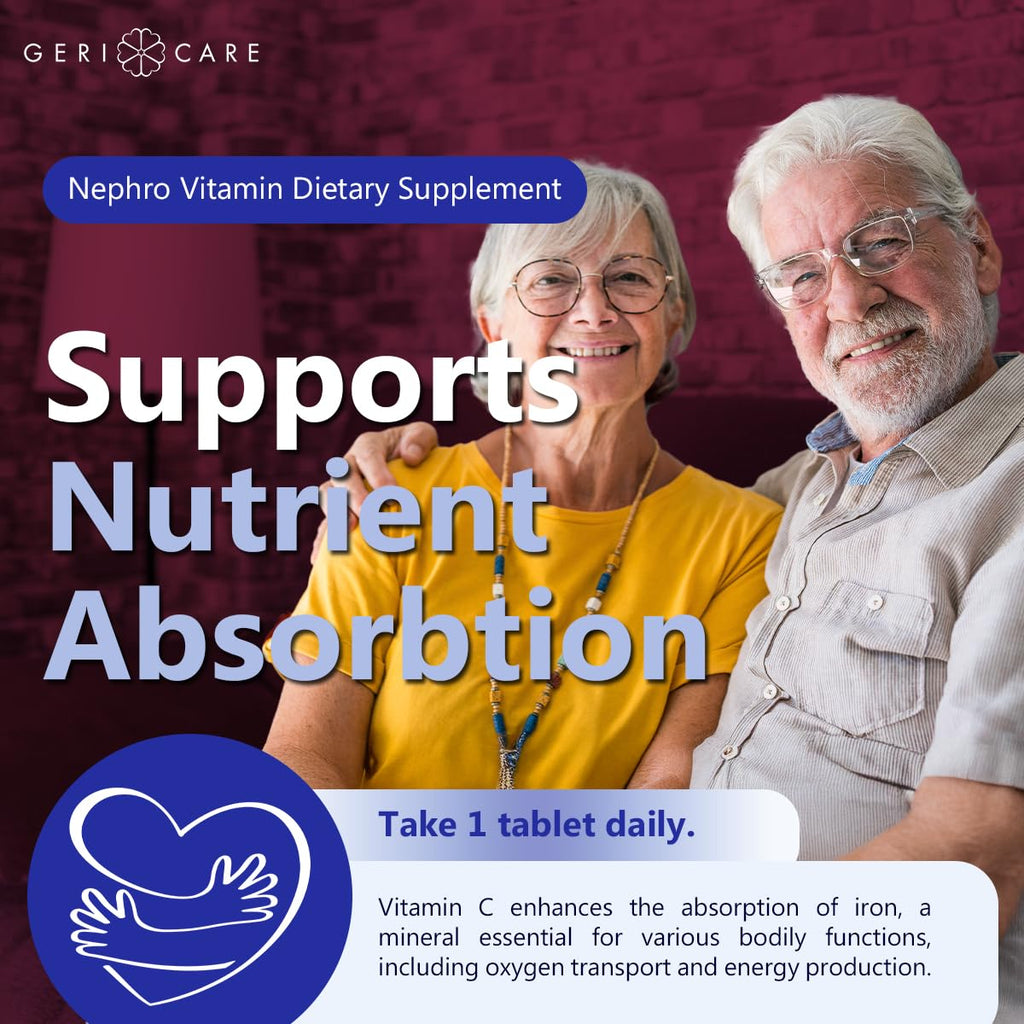 GeriCare Nephro Vitamin C & B Complex Tablets - 100 Count - image 5