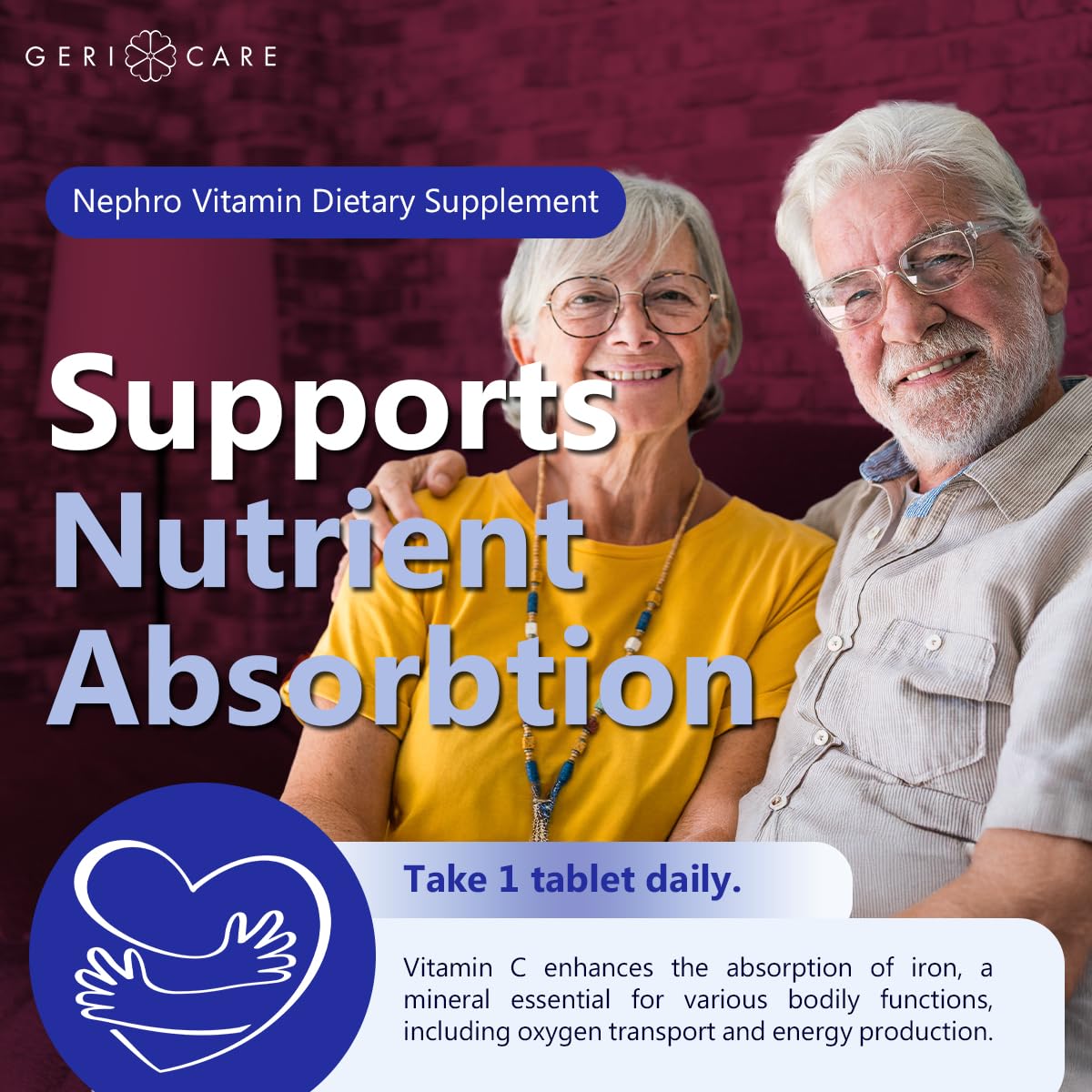 GeriCare Nephro Vitamin C & B Complex Tablets - 100 Count - image 5
