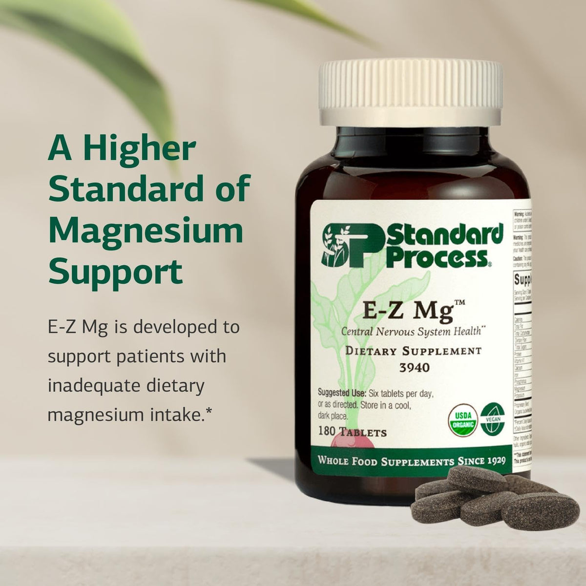 Standard Process E-Z Mg Magnesium Sleep Support - 180 Tablets - image 3