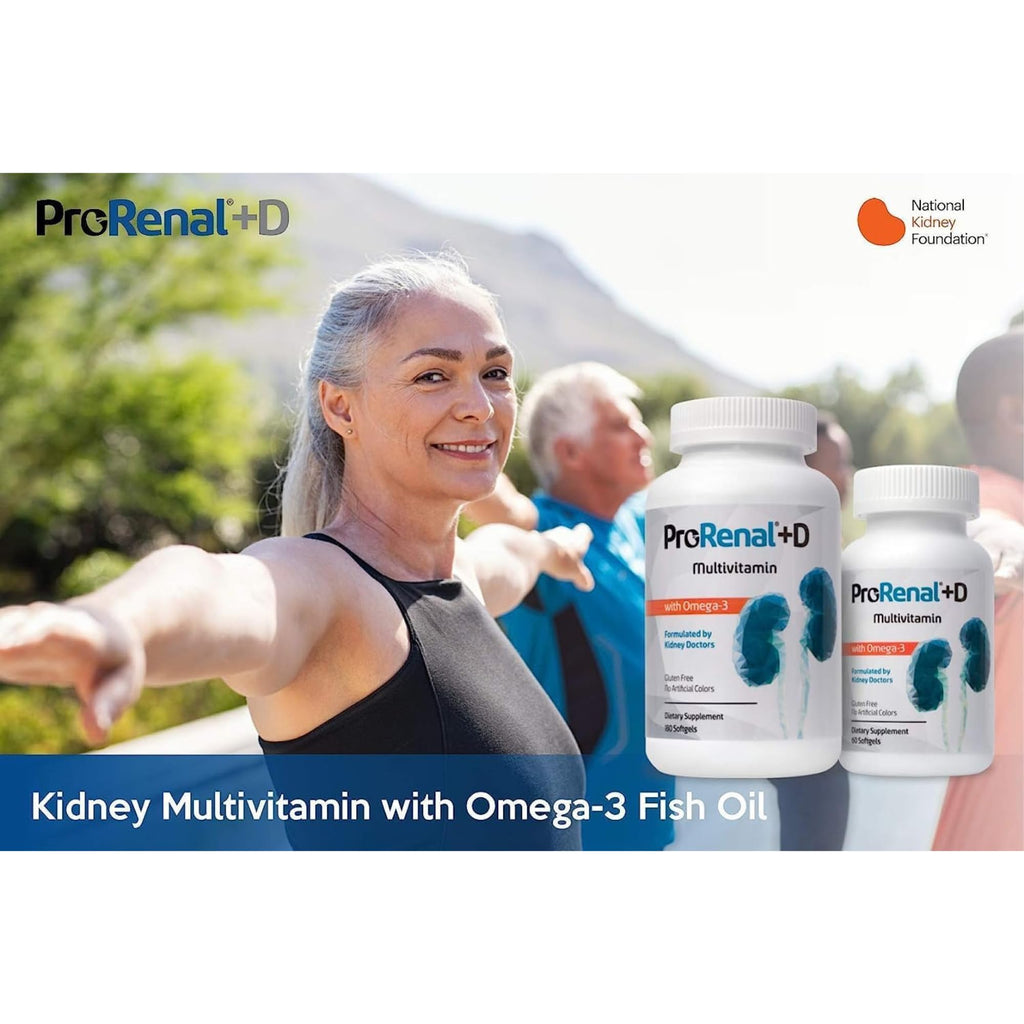 Nephroceuticals ProRenal+D Kidney Multivitamin with Omega-3 - 180 Softgels - image 3