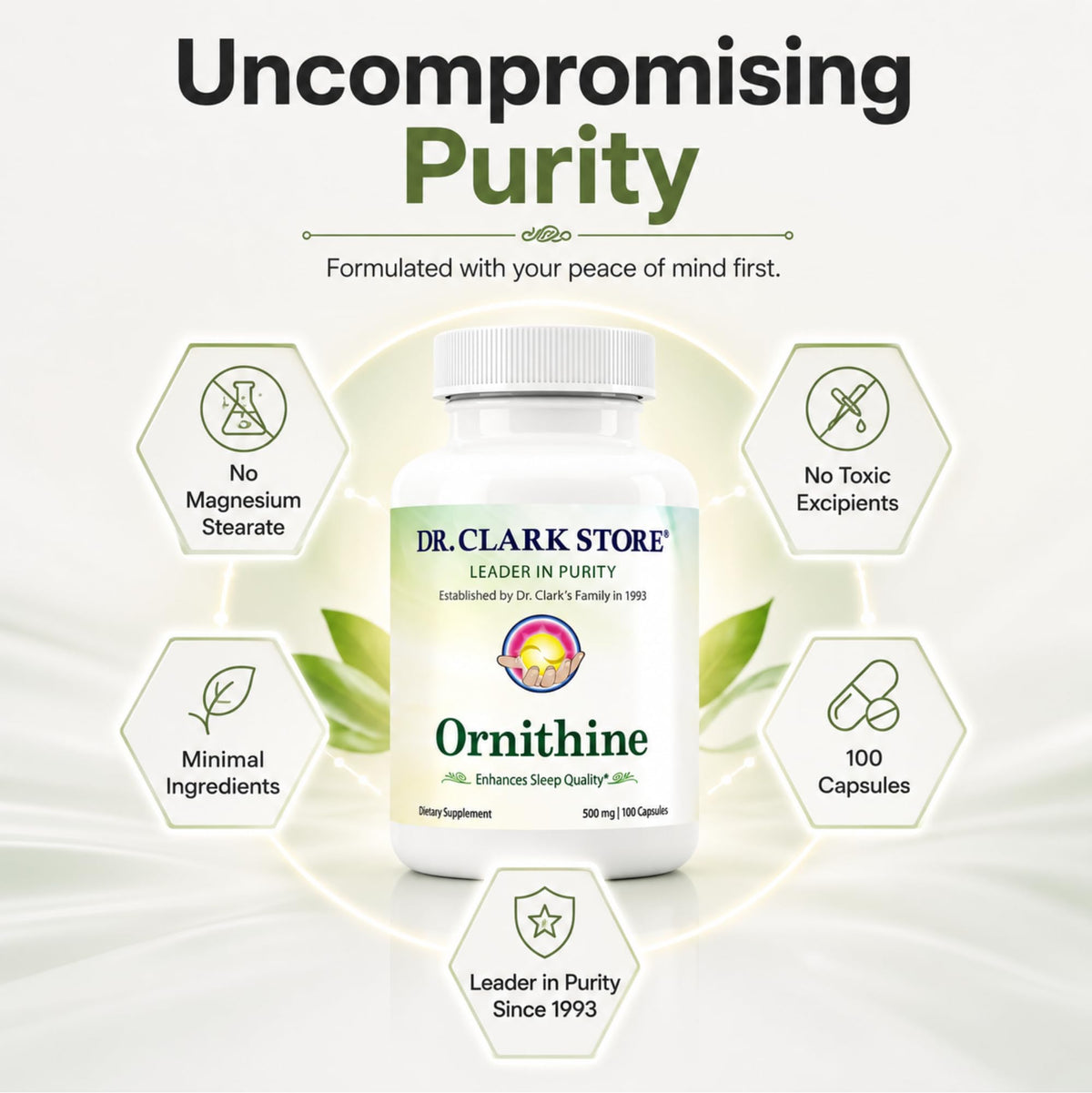 Dr Clark Ornithine 500mg Dietary Supplement - 100 Capsules - image 5