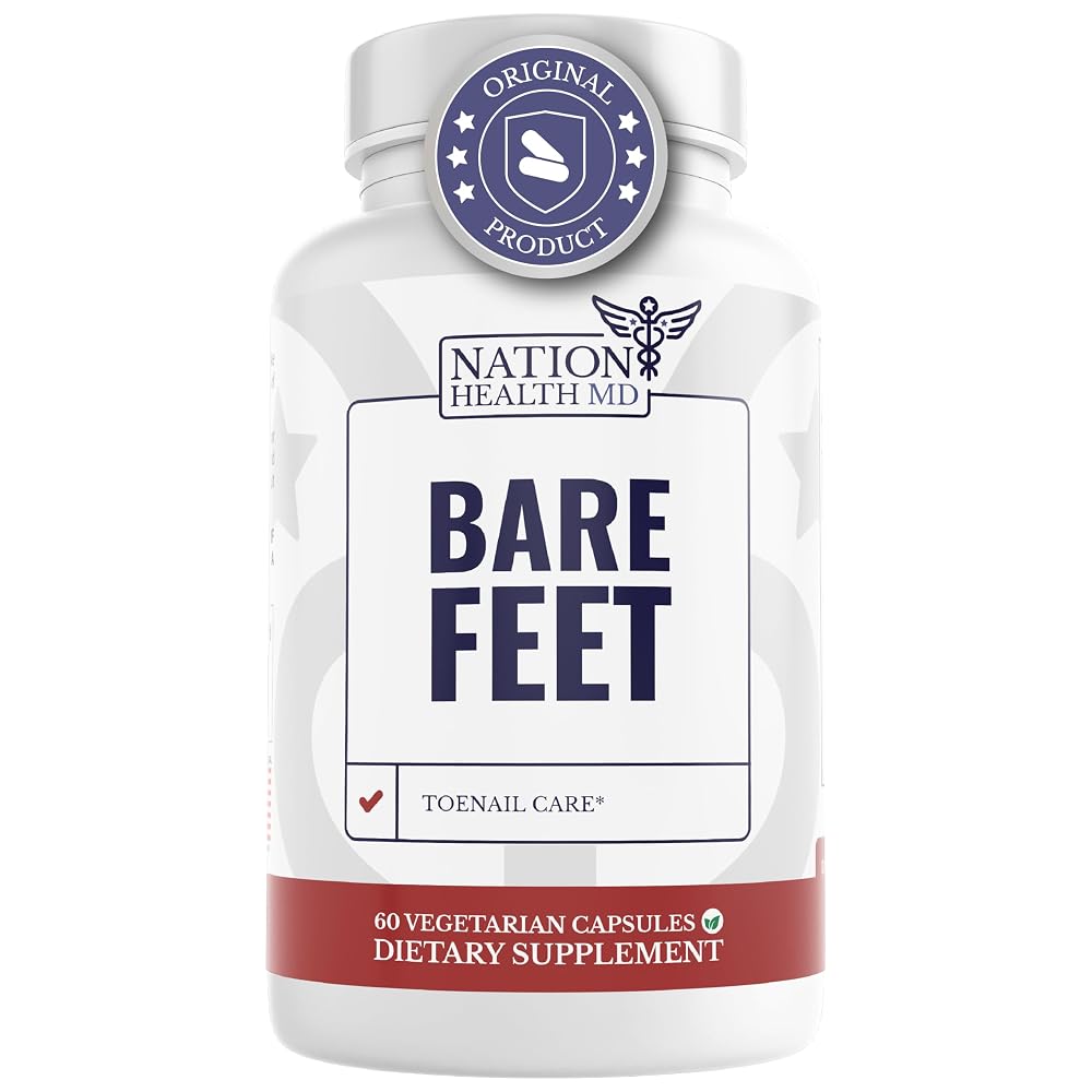 NATION HEALTH MD Bare Feet Toenail Care Supplement - 60 Capsules