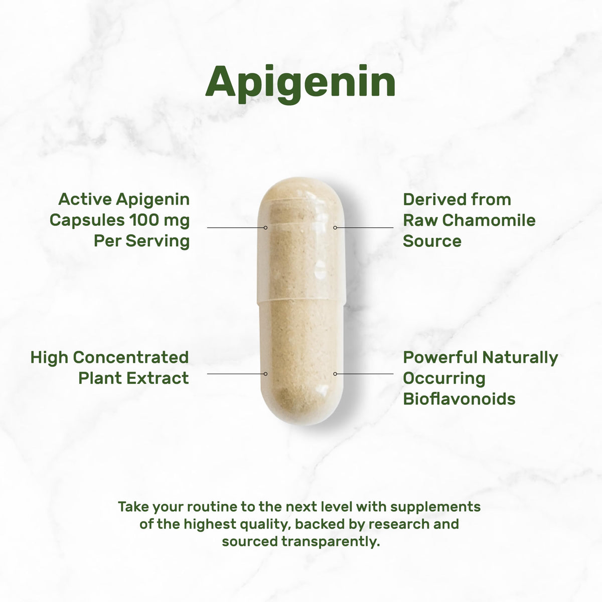 DEAL SUPPLEMENT Apigenin 100mg Chamomile Extract - 240 Capsules - image 5