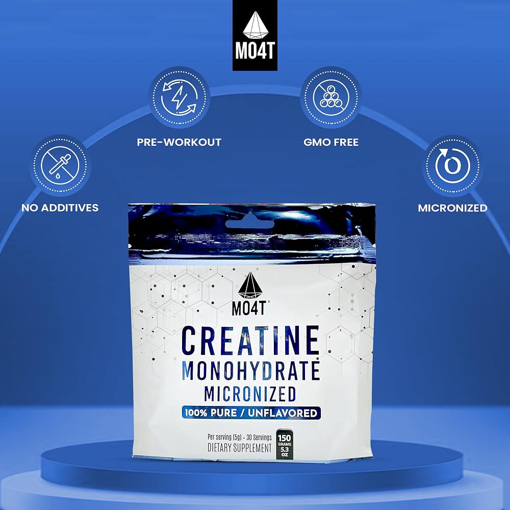 MO4T Creatine Monohydrate Micronized Powder - 30 Servings - image 4
