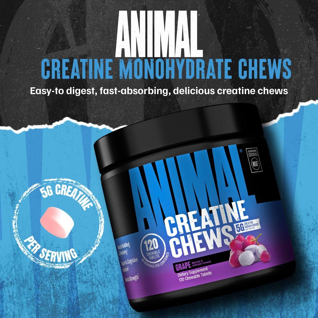 Animal Creatine Monohydrate Chews - Men & Women