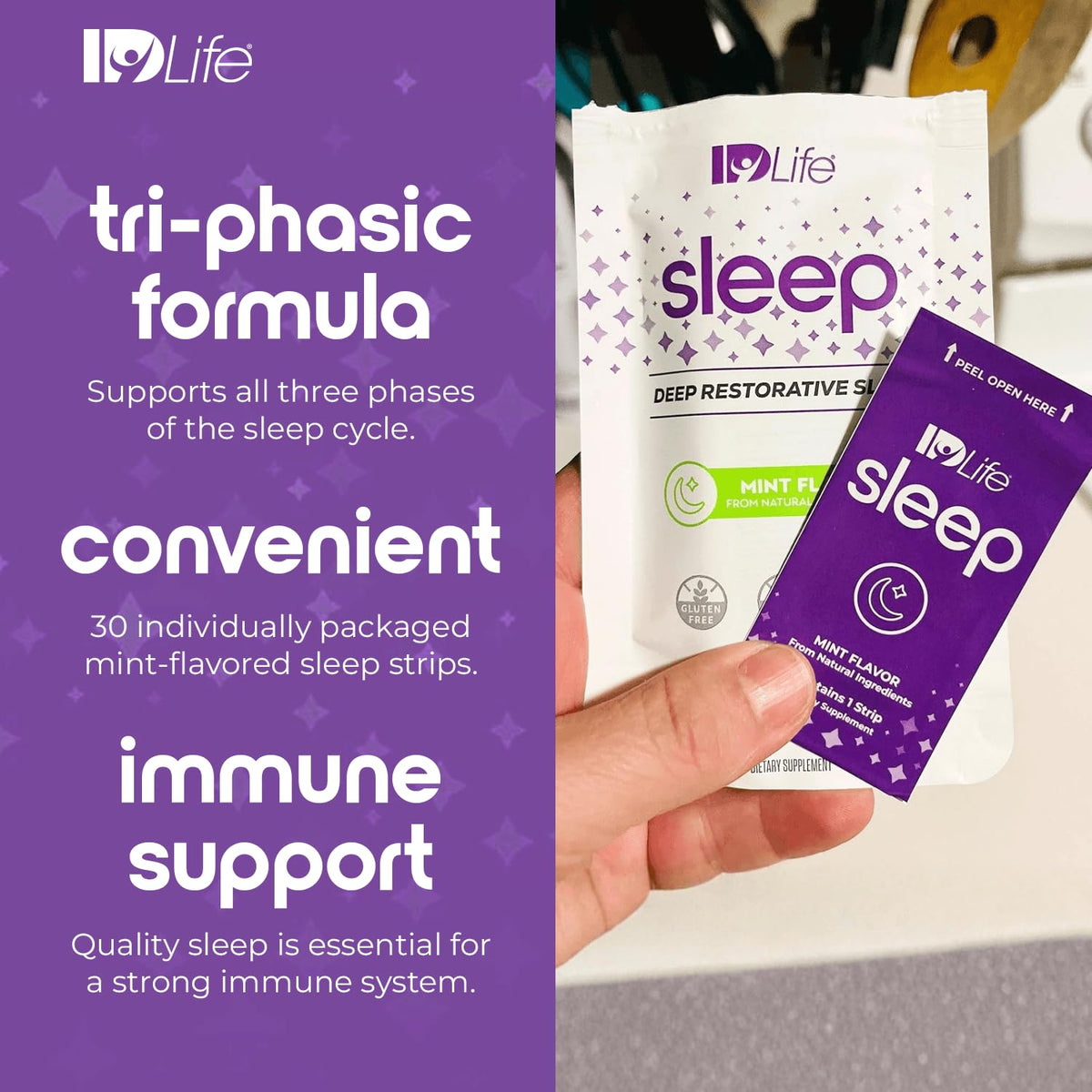 IDLife Sleep Dissolvable Strips for Sleep Support - 30 Count - image 3