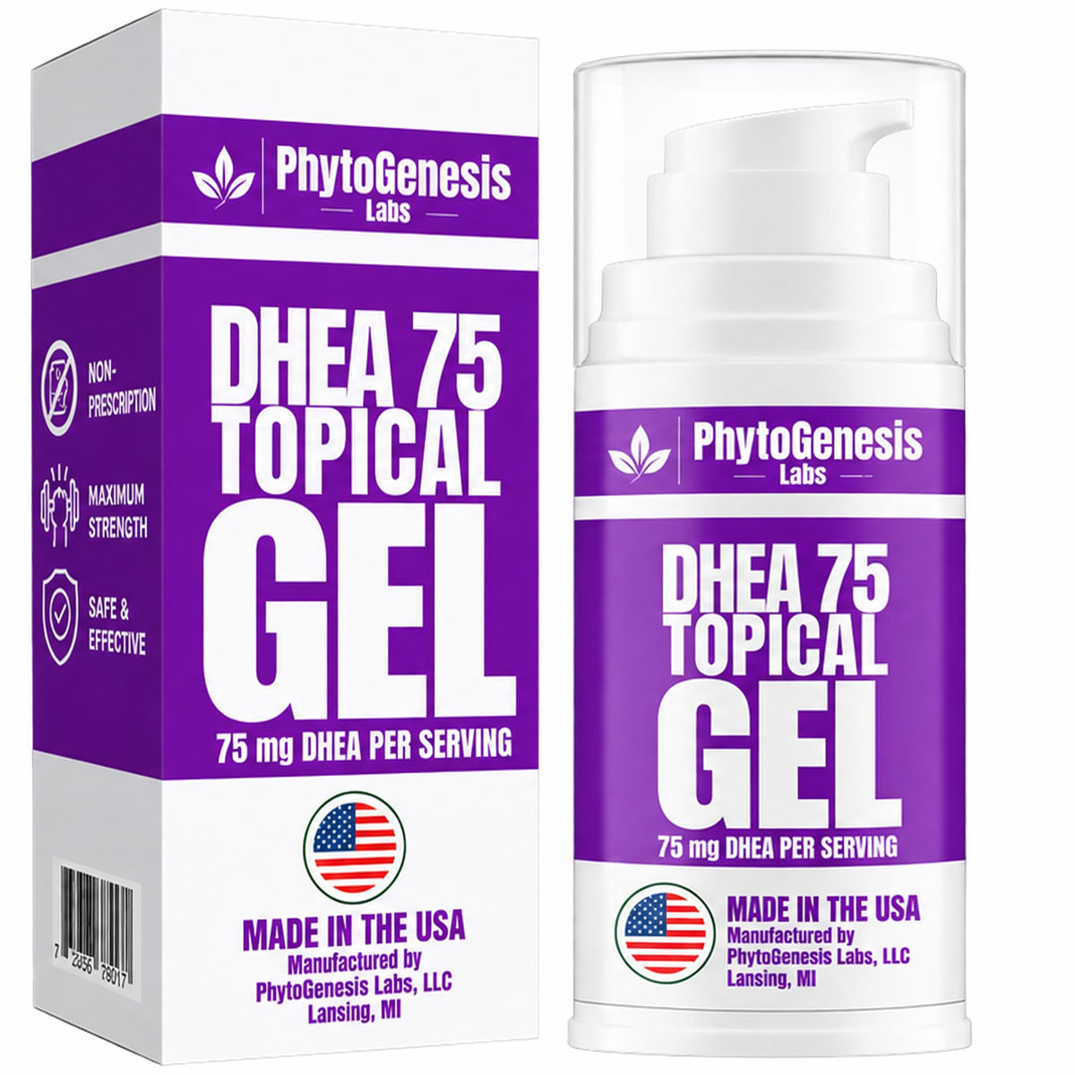 Androgenesis DHEA Topical Gel 75mg - 4 Fl Oz
