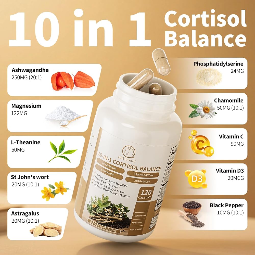 BBEEAAUU Cortisol Reducer Supplement