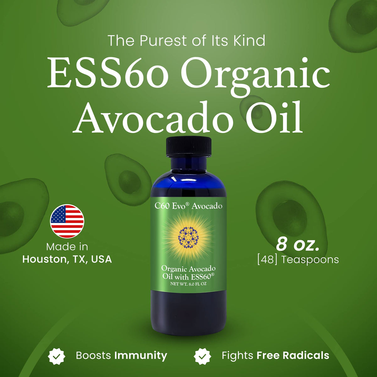 C60 Evo Organic Avocado Oil