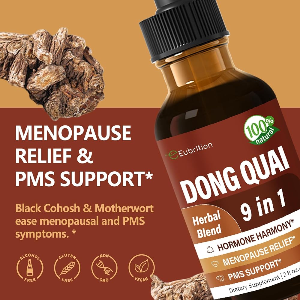Eubrition Dong Quai Liquid Drops for Women Health Support - 2 Fl Oz - image 2