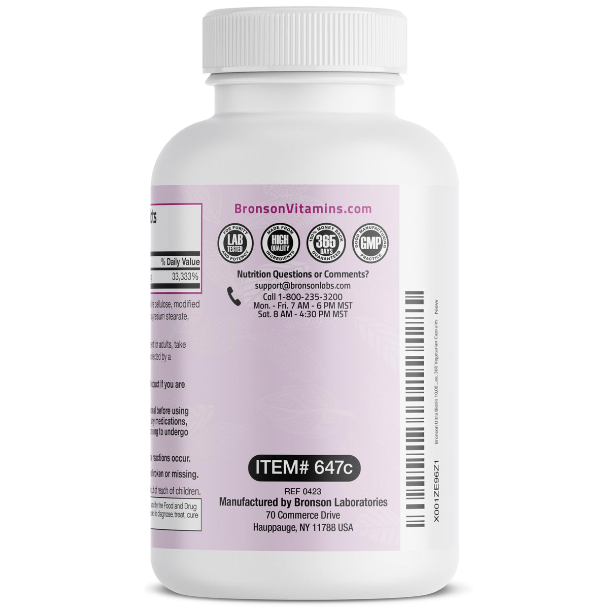 Bronson Ultra Biotin Hair, Skin & Nails - 10,000 mcg
