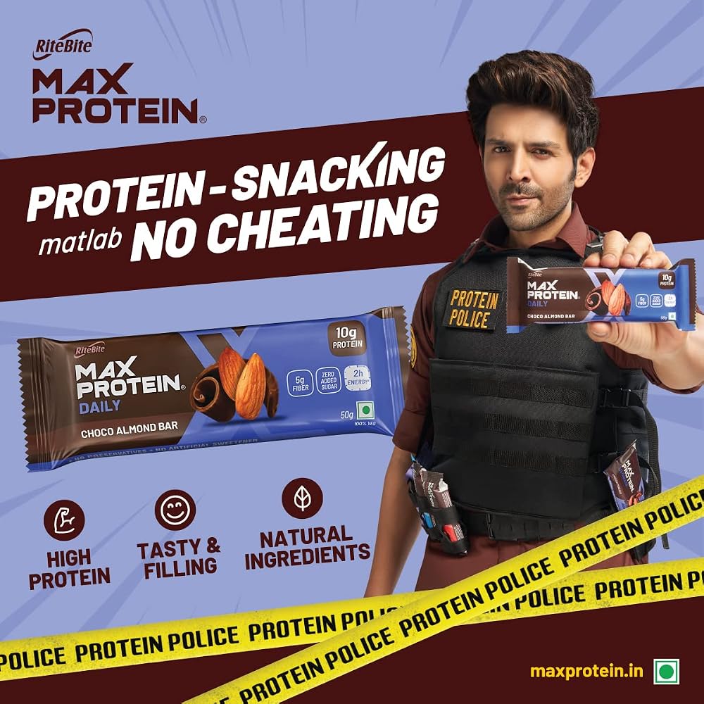 RiteBite Max Protein Daily Choco Almond Bars - 6 Pack - image 2