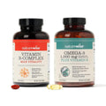 NatureWise Vitamin B Complex & Omega 3 Fish Oil Bundle - 540 Softgels