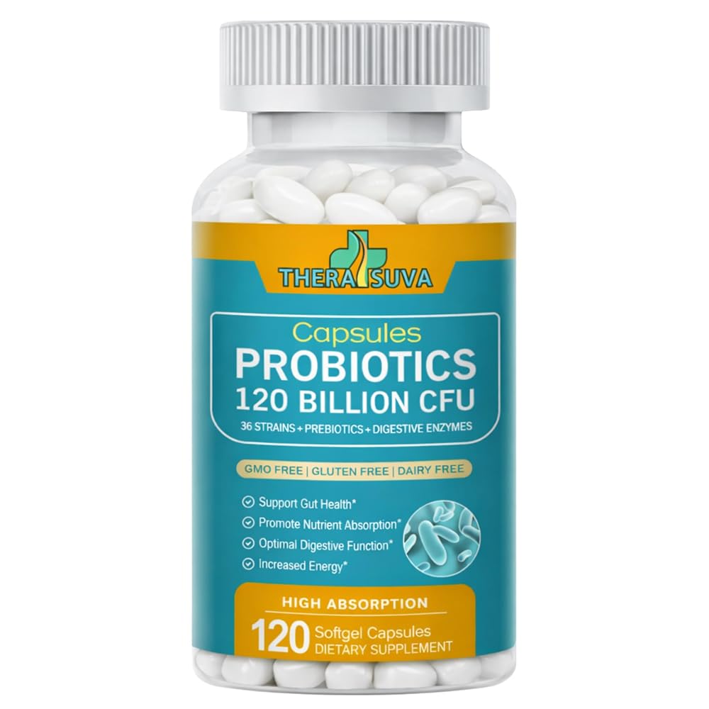 TheraSuva Advanced Probiotics 120 Billion CFU, 36 Strains - 120 Softgels