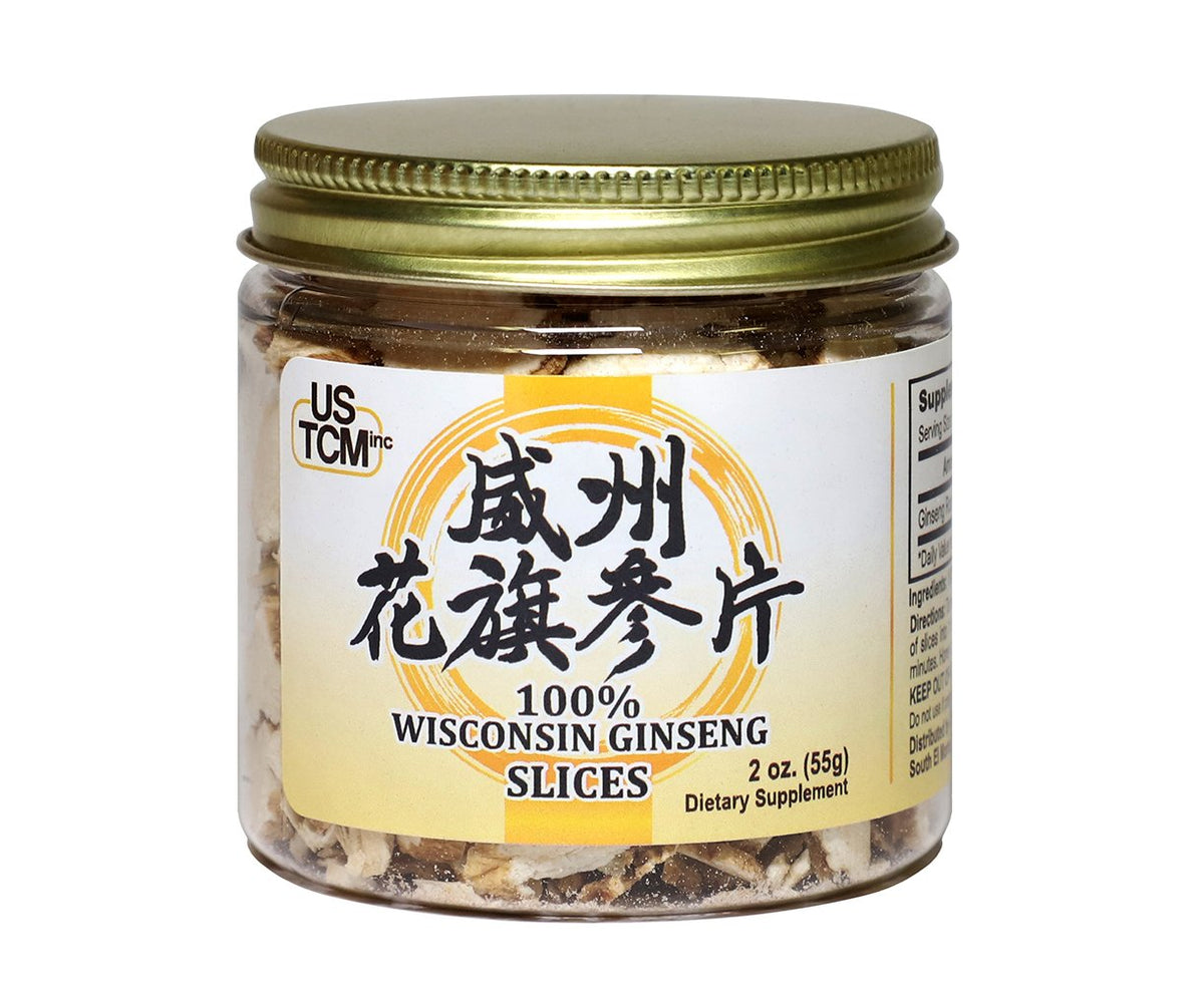USTCM Wisconsin American Ginseng Slices - 2 oz