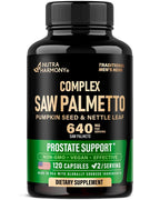 NUTRAHARMONY Saw Palmetto 640mg Prostate Support - 120 Capsules